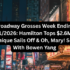 Broadway Grosses Week Ending 9212026 Hamilton Tops $2.6M as Titaníque Sails Off & Oh, Mary! Soars With Bowen Yang